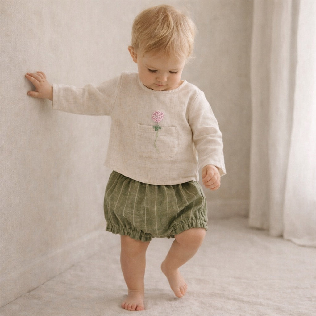 Culotte Lino Verde