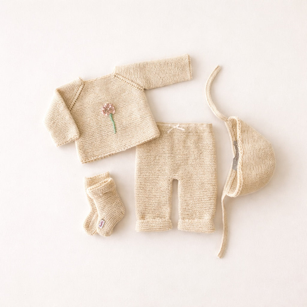 Conjunto bebé chaquetita y polaina
