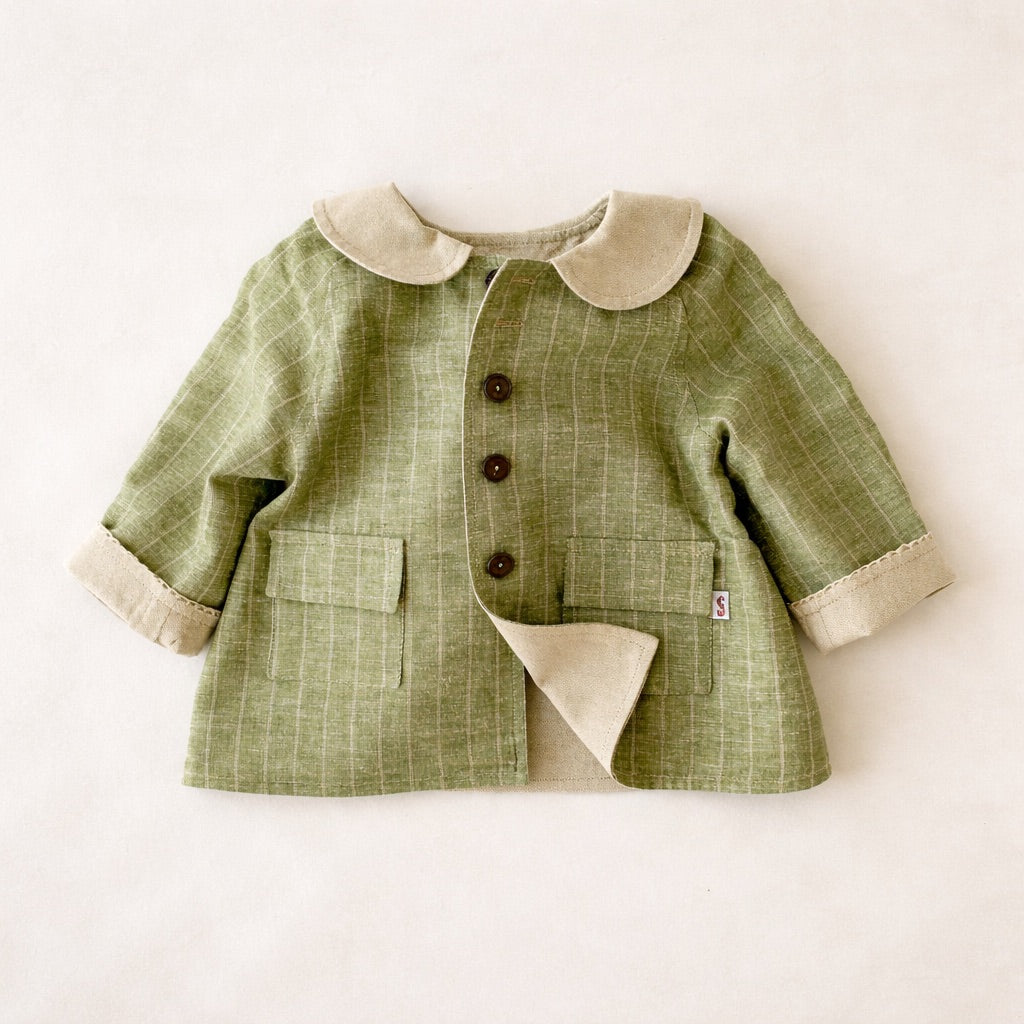Chaquetón Lino Verde
