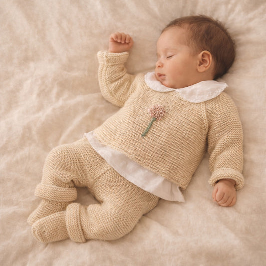 Conjunto bebé chaquetita y polaina