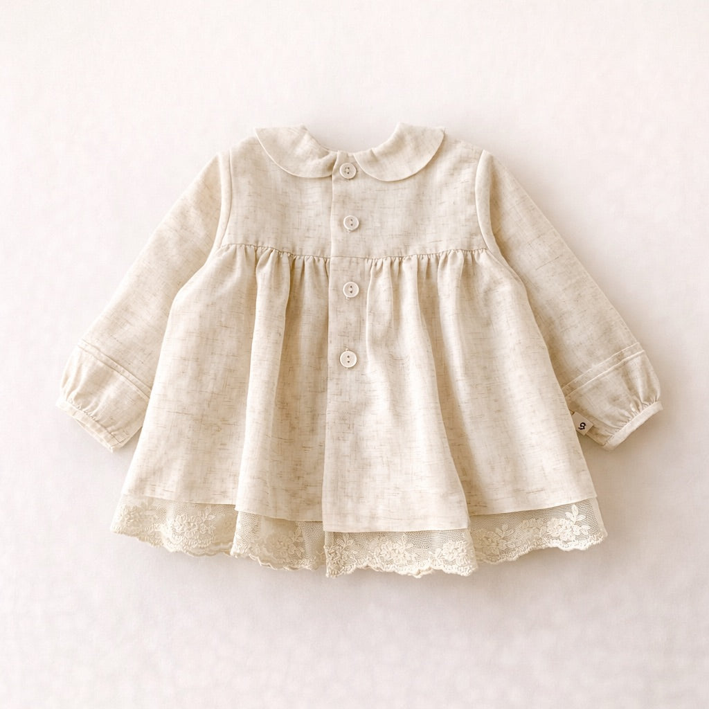 Vestido Flores Bordadas