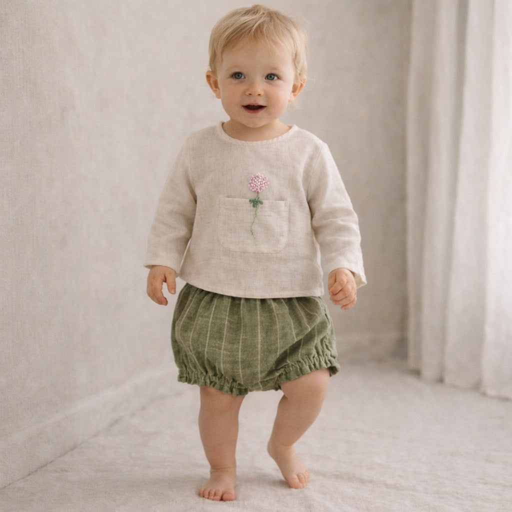 Culotte Lino Verde