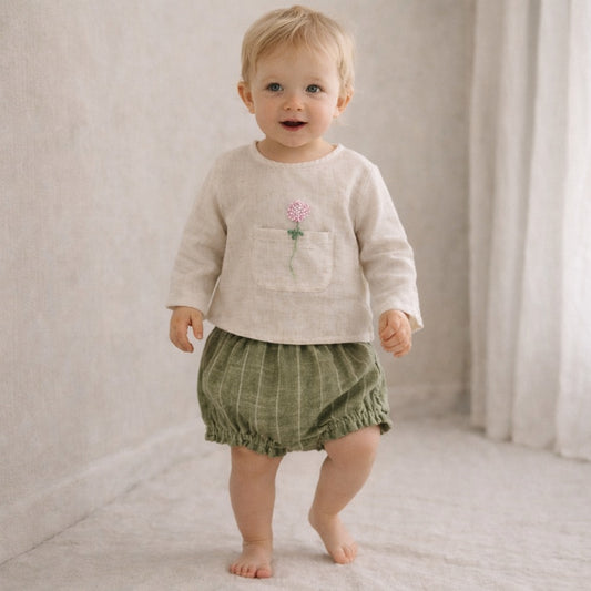 Culotte Lino Verde