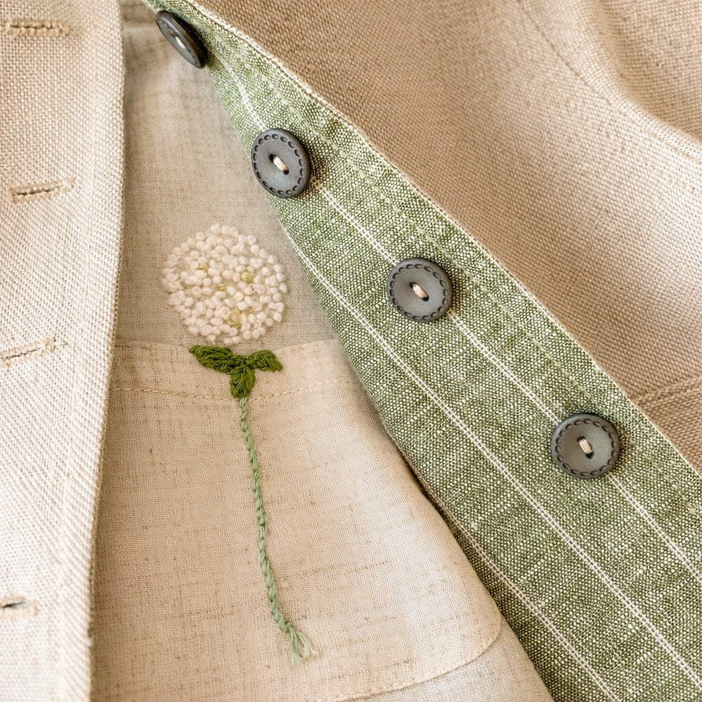 Chaquetón Lino Verde
